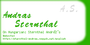 andras sternthal business card